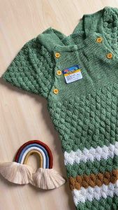Motif - Overall Rajut Motif 0-12 Bulan Bayi Newborn Jumper Rajut Kodok DM BABY