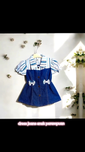 Dress Jeans Premium Anak Perempuan/Baju Jeans anak Perempuan/Dress Anak Perempuan