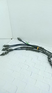 Tasbih tijani kayu Kelor Hitam motif Marjan benang rajut A194