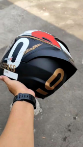 HELM SEV OCTOPUS-X MOTIF TERBARU PAKET GANTENG HELM HALF FACE MOTIF LEOPARD