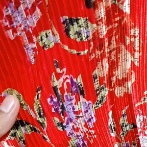 Kain & Bahan Plisket Premium Motif/Pleats Satin silk