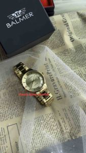 [Original] 8176G GP-2 Balmer Classic Sapphire Mens Watch with Gold Dial and Gold Stainless Steel Bracelet | Official Warranty