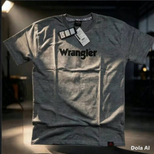 WRANGLER Mens Gray Short Sleeve T shirt Crew Neck casual tee