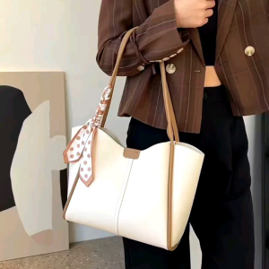 Tote Syal Wanita korea terbaru 2in1 Tas Kerja kuliah pengajian kapasitas besar