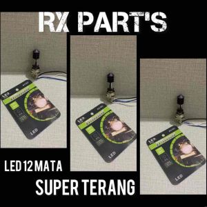 LAMPU DEPAN LED 12 MATA H6 CNC T19 AC / DC - 60000H - SUPER TERANG UNTUK MOTOR BEBEK DAN MATIC