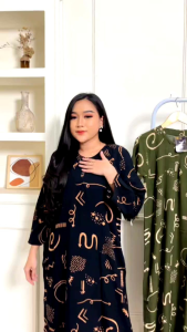 Daster longdress kancing busui aneka motif terbaru / daster ibu muda kekinian / daster harian santai