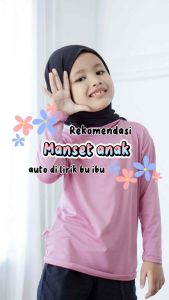 Baju Atasan Manset Anak Perempuan Lengan Panjang