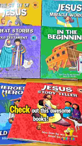 WKETB SQUARE PAPERBACK BIBLE STORIES - THE STORY OF JESUS HEROES AND HEROINES JESUS THE MIRACLE WORKER