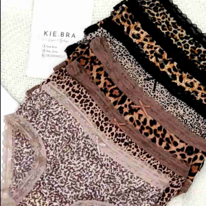 Quần Lót Nữ Hoạ Tiết Da Beo Viền Ren Mềm Mại Quyến Rũ