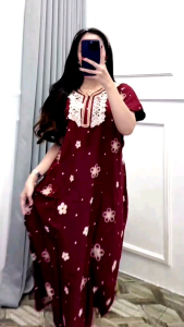 Daster Renda Rayon Duniatex 8456 Sleting Busui Tali Samping