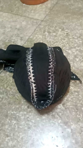 BLANGKON JOGJA HITAM MOTIF WULUNG KLIWIR PANJANG KUALITAS HALUS LIPAT CUCI UKURAN DEWASA DAN ANAK