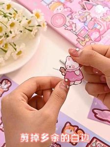 Aki 3D Quiet Book Dressing Up Quiet Book Ins Korean Style DIY Toy Book Kids Education Dress Up Stickers DIY Journal Sticker Book Home Decor Book Stationery Set 安静书场景换装贴纸