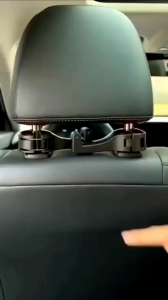 Clip Hook Phone Holder 2in1 Gantungan Jok Mobil Tempat HP Mobil