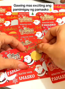 Christmas Scratch Cards Many Layouts Can be Personalized/ Customeized 10 pcs per pack