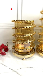 Hiasan Candle Holder Tempat Lilin Arab Warna Emas Perak Kaca Import Dekorasi Rumah