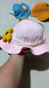 T.I - Topi Anak Perempuan Bunga Flower Bucket Hat Import