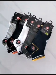 Vớ Nam Cổ Ngắn Thể Thao – Cotton Co Giãn Thoáng Khí – Đi Giày Sneaker Chạy Bộ Gym