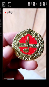 tanda topi Pramuka putri timbul / perlengkapan Pramuka / accesories Pramuka