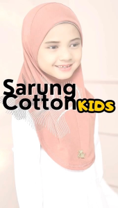 TUDUNG SARUNG COTTON PLAIN IBU & ANAK