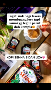 KOPI SENNA BIDAN LIZA DETOX (PACK 15 SACHET)KURUS/SIHAT/LAWAS☕☕☕
