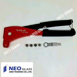 คีมย้ํารีเวท SOLO รุ่น HR003 ขนาด 10 นิ้ว สีแดง - ดํา