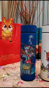 Botol Tumbler LED Termos Air Panas Temperatur Suhu Hampers Imlek Natal Tahun Baru Happy New Year
