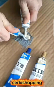 Lem AB Epoxy Kuat Metal Casting Glue Penambal Besi Radiator Anti Bocor