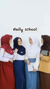 KENAN - Hijab Bergo Daily School Size M Matt Jersey