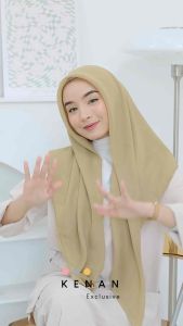 KENAN - Hijab Segi Empat Premium Bella Square (Ultrafine) / kerudung muslim square Lembut Full Nyaman