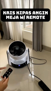 Kris 9 Inci Kipas Angin Meja Dengan Lcd 70 Watt