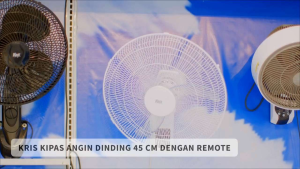 Kris Kipas Angin Dinding 45 cm Dengan Remote