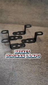 Plat Bolong Bracket Lampu Tembak Spion Motor Breket Braket Dudukan Universal MSC