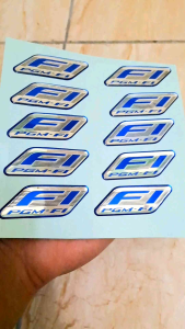 Mengenal Aksesoris Motor Beat Vario: Stiker Emblem FI PGM Beat Vario dan Stiker Emblem Scoopy