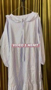 Tyara Dress/Midi dress wanita kekinian 2025 katun salur/Dress wanita terbaru 2025 /Gamis 2023 modern Best seller Wanita Dewasa/Gamis Busui/Bisa cod