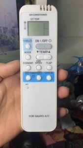 Remote Điều Khiển Máy Lạnh SANYO RCS-7S2E-G Đen Tặng Pin - Phụ Kiện Máy Lạnh Chính Hãng