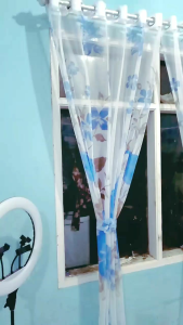 Gorden per 1 pasang. vitrase smokring bunga ( kulambu super )