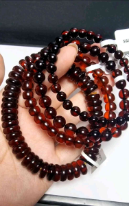Eunegems SG Seller Natural Blood Amber Red Amber Abacus Bracelet