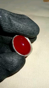 Cincin Alpaka Batu Red Chalcedon: Desain Unik dan Aksesori Fashion Alami