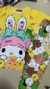 (22-43kg) Bộ thun lạnh xịn tay ngắn quần dài bé gái thun lạnh loại 1 mát mềm mịn bền đẹp (089)