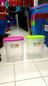 14.5L Bekas Kedap Udara/ Bekas Serbaguna/ Multipurpose Keeper With Handle/ Food Storage With Lid