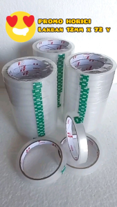 LAKBAN / ISOLASI / SELOTIP BENING HORICI TAPE / MEREK HORICI ukuran 12mm X 72yard