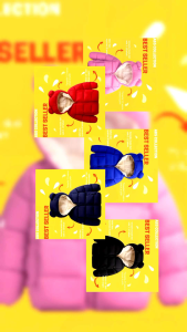 JAKET ANAK PEREMPUAN/LAKI-LAKI 1-12 WINTER/GELEMBUNG KUPING BULU