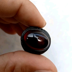Cincin Batu Kecubung Api Ring Hitam