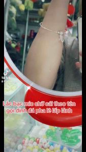 Lắc tay bạc mic chữ cái theo yc vĩnh viễn bảo hành bạc