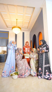 (New) Gamis Syari "BELONA Series"(Free Brooch logo E Mutiara exclusive) By Eldeena