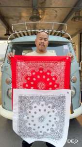 70x70 ผ้าโพกหัวผืนใหญ่มากกกก พร้อมส่ง Bandana ถุงเลอร์มันเครื่องสำหรับผู้ชาย 70x70 วันที่สั่งออก ราคาล่าสุด