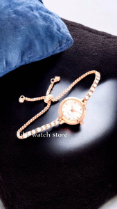 Jam Tangan Wanita Model Serut rantai stainless diamond