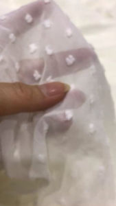 Vải voan thêu hạt trắng kem mềm rũ (khổ 1m5)may đầm váy áo kiểu áo dài thiết kế thời trang