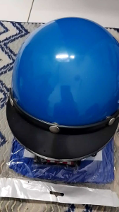 Motorcycle Helmet NS88 (Blue) Rain Coat & Lock