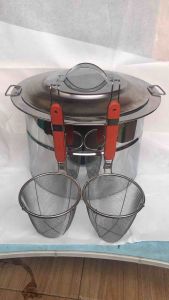Dandang Mie Kocok Bulat uk 35 cm Panci Mie Kocok Dandang Buleng Panci Mie Ayam Bakso Stainles Anti Karat